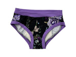 Charger l'image dans la galerie, PRÊT À PARTIR Culotte menstruelle de nuit Small Naturel - Fleurs mauve