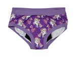 Charger l'image dans la galerie, PRÊT À PARTIR Culotte menstruelle de nuit 2X-Large en AWJ- Licorne