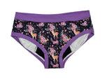 Charger l'image dans la galerie, PRÊT À PARTIR Culotte menstruelle de nuit 2X-Large en AWJ- Chevreuil