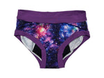 Charger l'image dans la galerie, PRÊT À PARTIR Culotte menstruelle de nuit Médium en AWJ- Galaxie
