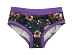 Charger l'image dans la galerie, PRÊT À PARTIR Culotte menstruelle de nuit MÉDIUM Naturel - Fleurs