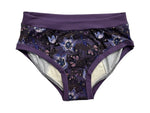 Charger l'image dans la galerie, PRÊT À PARTIR Culotte menstruelle de nuit X-Large - Fleurs et papillons