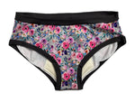 Charger l'image dans la galerie, PRÊT À PARTIR Culotte menstruelle de nuit 2X-Large Naturel - Petites fleurs