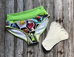 Charger l'image dans la galerie, PRÊT À PARTIR Culotte menstruelle à insert XSmall - Jumpsuit