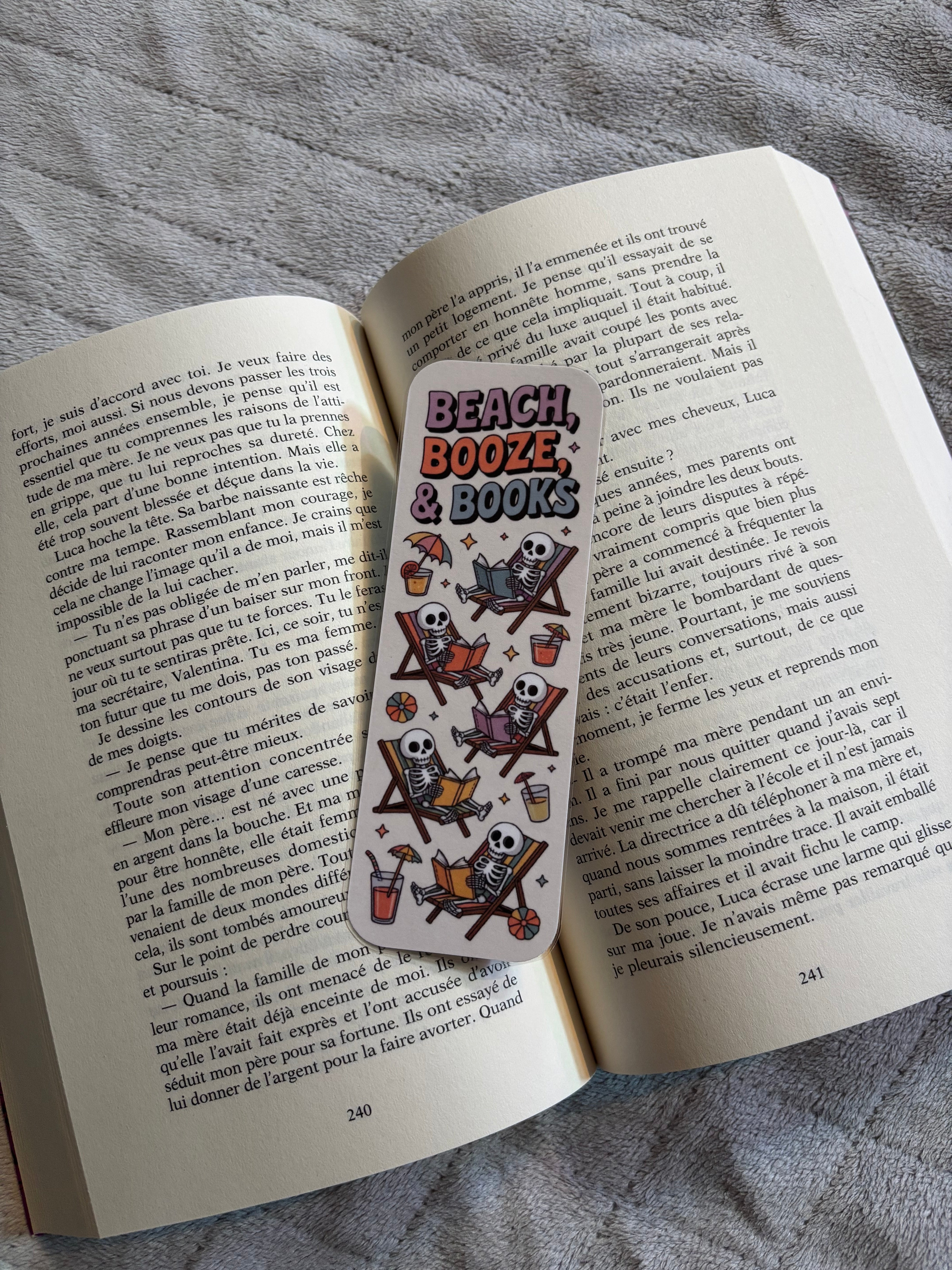 Marque-page Beach, booze & books