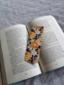 Marque-page rose jaune