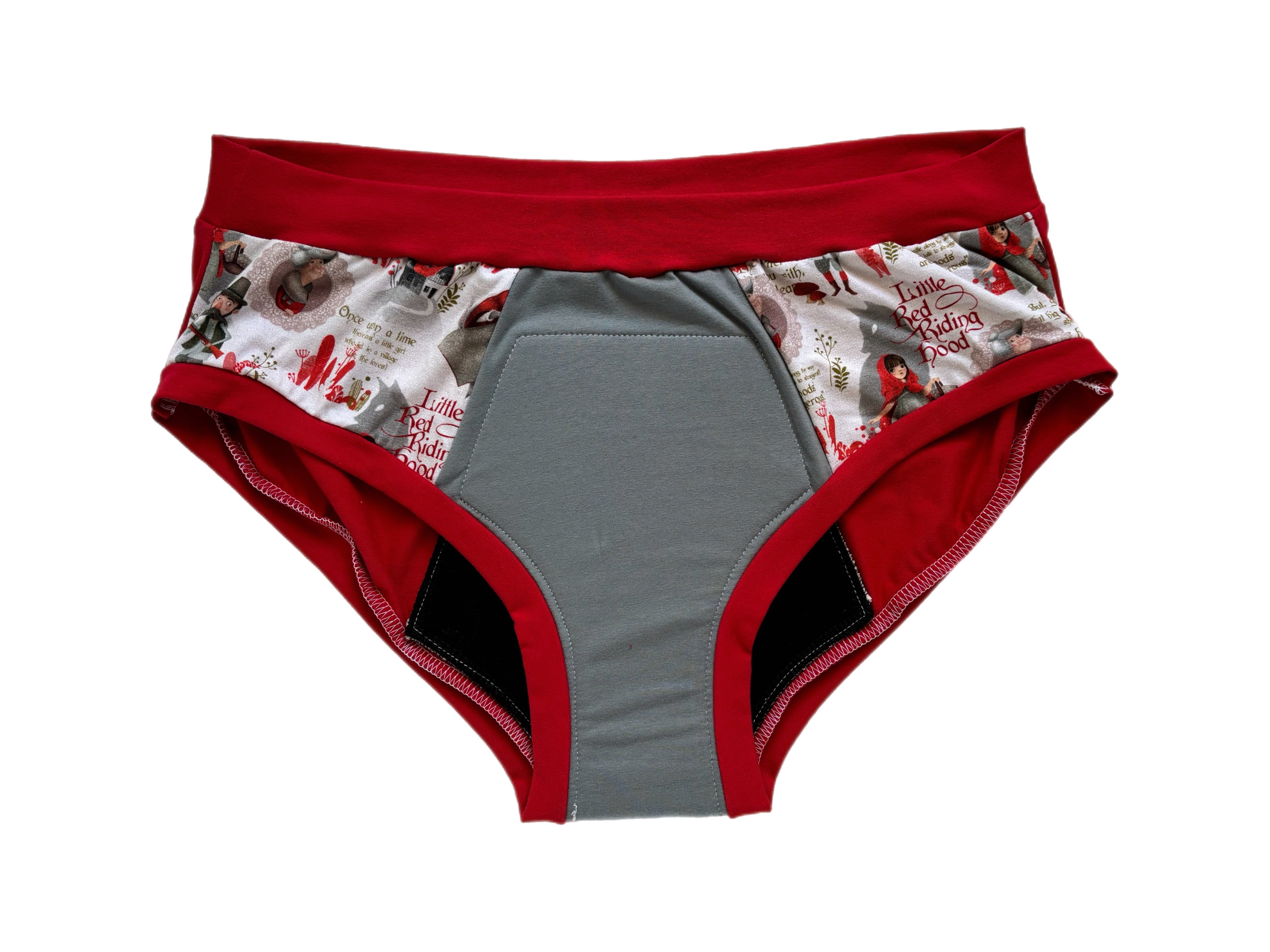 Culotte menstruelle retailles de nuit 2X-Large - Loup