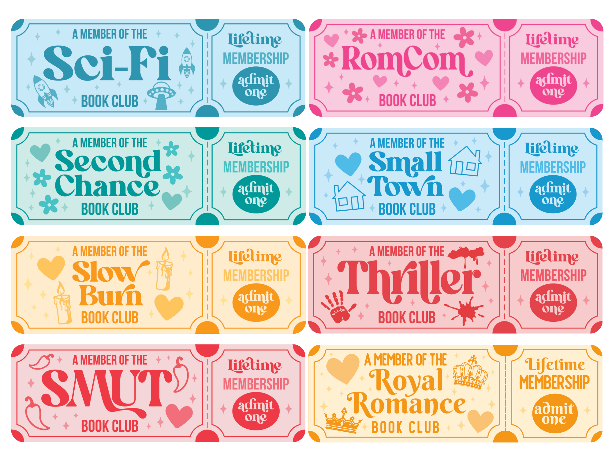 Marque-page Trope style ticket