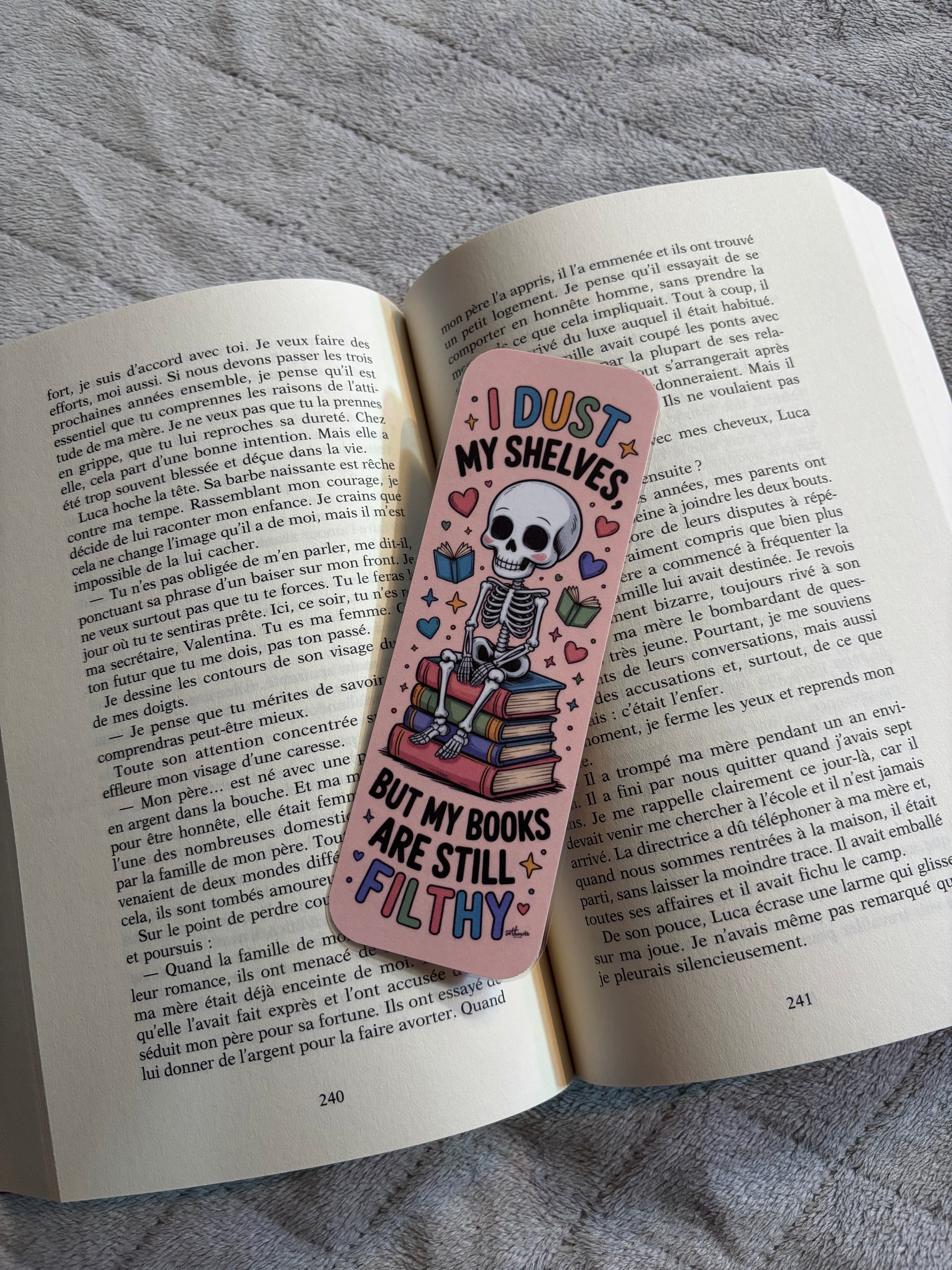 Marque-page Squelette