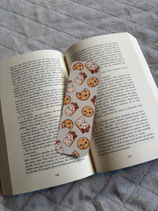 Marque-page biscuit et lait au chocolat