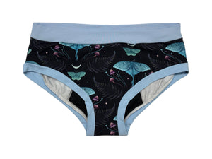 PRÊT À PARTIR Culotte menstruelle de nuit 2X-Large en AWJ- Papillon
