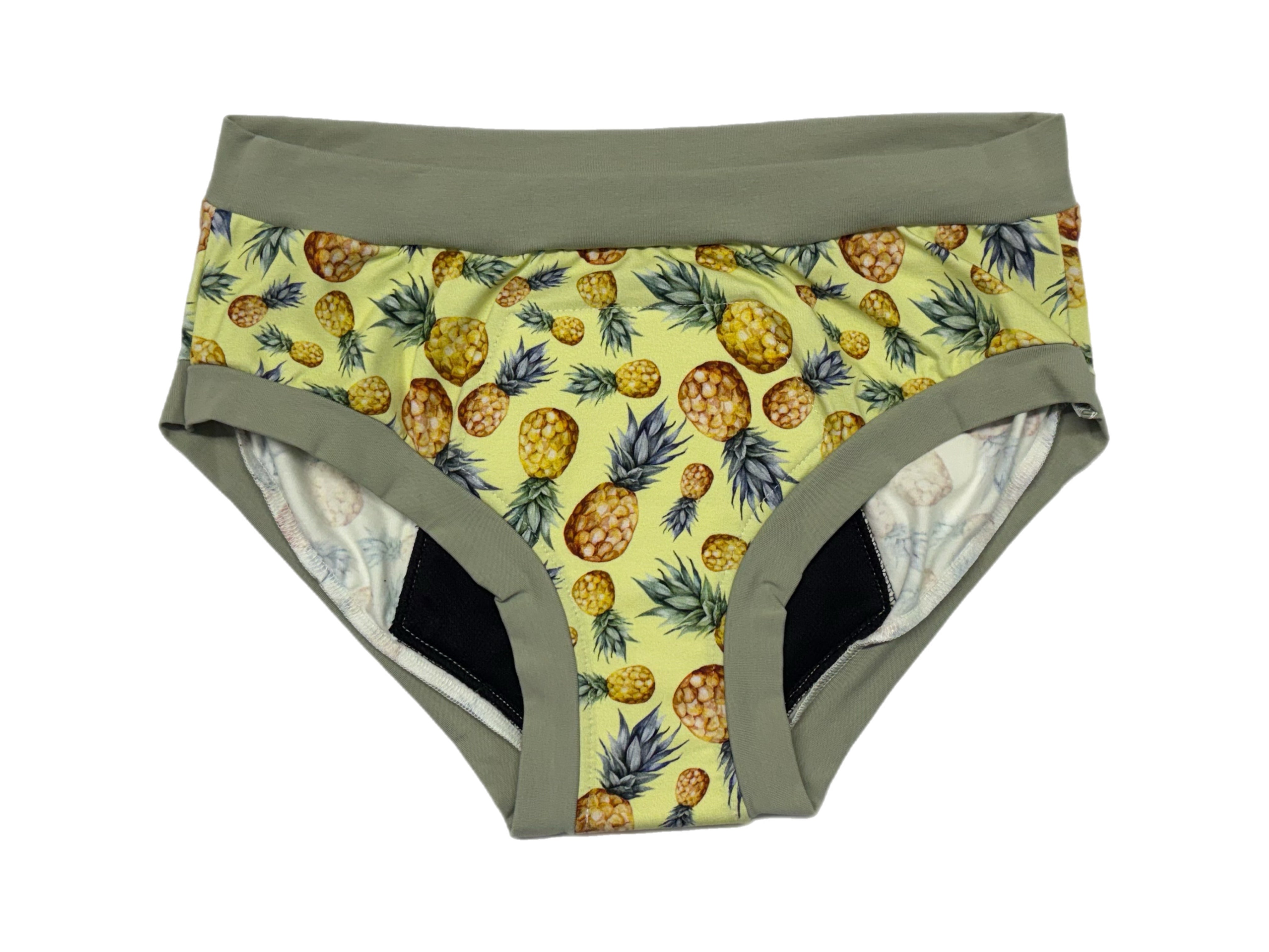 PRÊT À PARTIR Culotte menstruelle de nuit X-Large en AWJ- Ananas