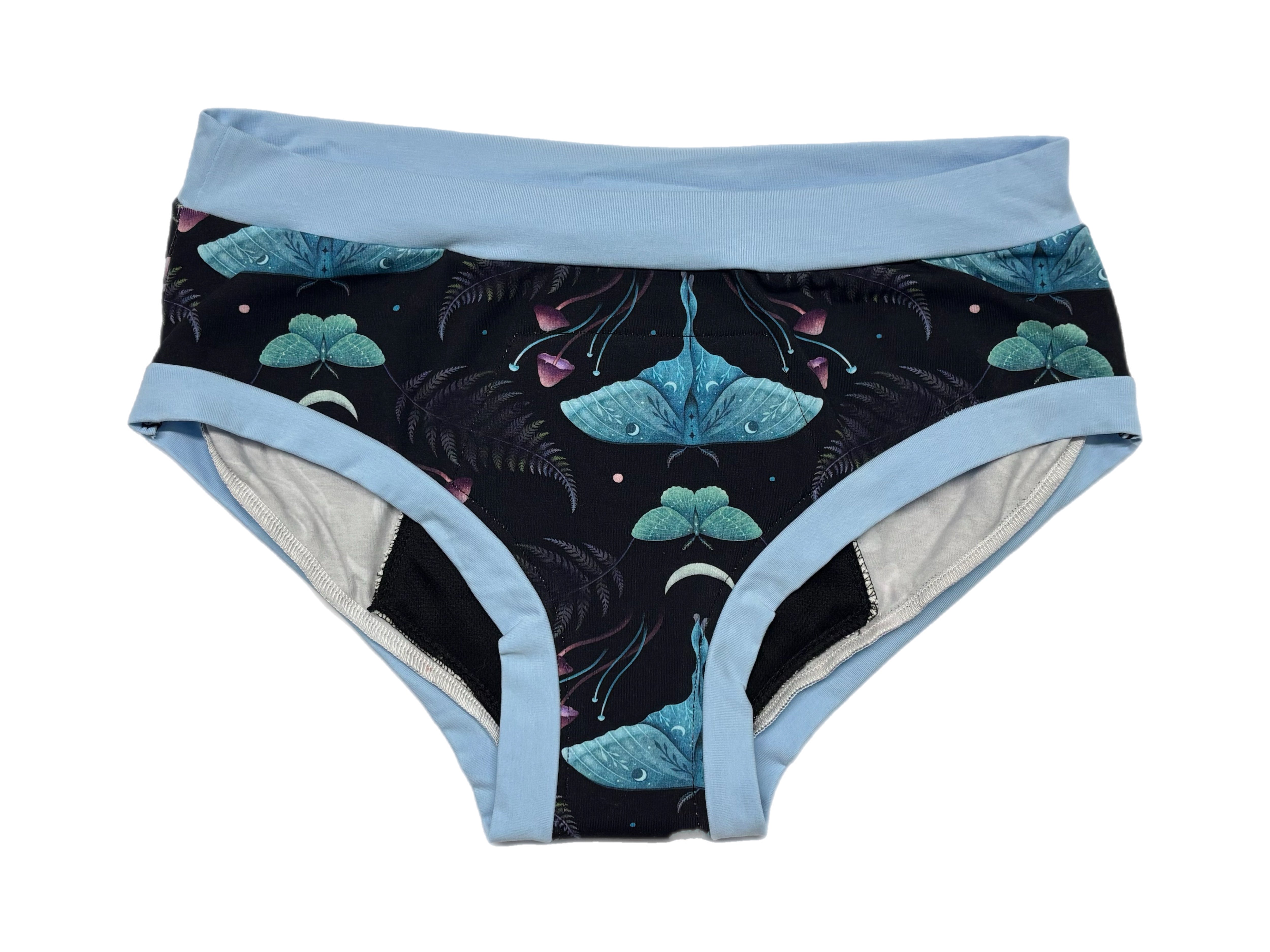 PRÊT À PARTIR Culotte menstruelle de nuit X-Large en AWJ- Papillon