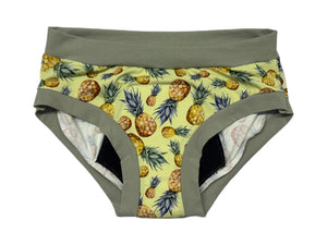 PRÊT À PARTIR Culotte menstruelle de nuit MÉDIUM - Ananas