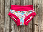 Charger l&#39;image dans la galerie, PRÊT  À PARTIR Culotte menstruelle de nuit XSmall en AWJ- Licorne caca
